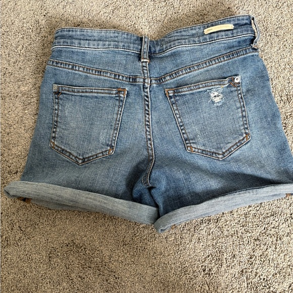 💜 Anthropologie Pilcro and Letterpress Denim Boyfriend Distressed Shorts - Picture 5 of 6